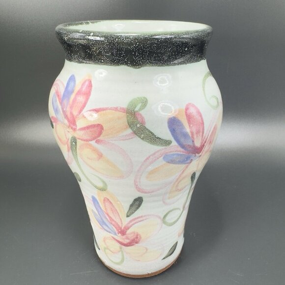 TPG T Puterbaugh Gill Folk Art Pottery RedWare Vase Vessel Hand Made Ceramic VTG - Picture 13 of 14